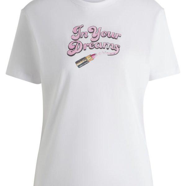 Hugo Boss T-shirt en jersey de coton à imprimé graphique