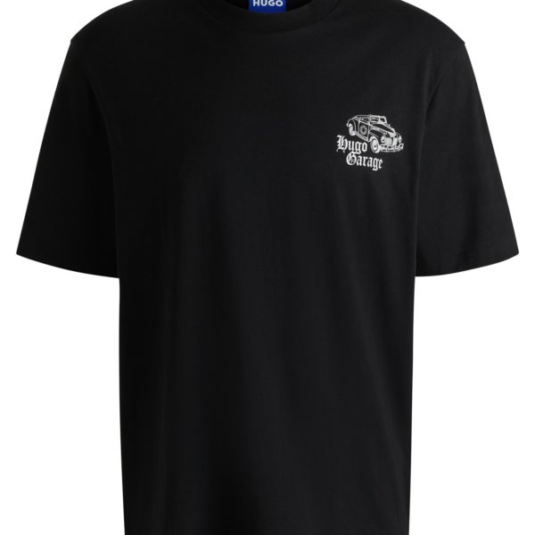 T-shirt en jersey de coton à imprimés voitures – Hugo Boss