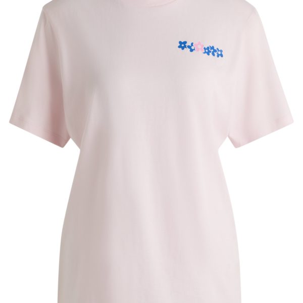 Hugo Boss T-shirt en jersey de coton à logo artistique