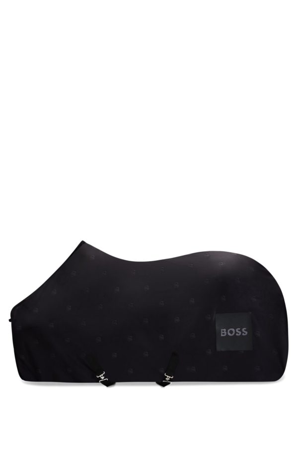 Hugo Boss Tapis de selle d’équitation en polaire avec monogrammes Double B