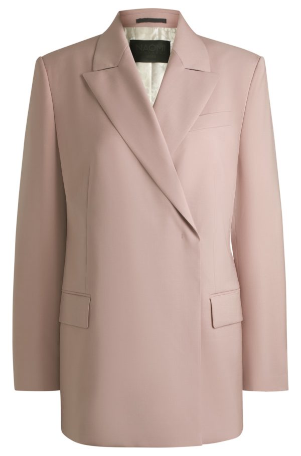 Hugo Boss Veste Relaxed NAOMI x BOSS en laine naturellement stretch