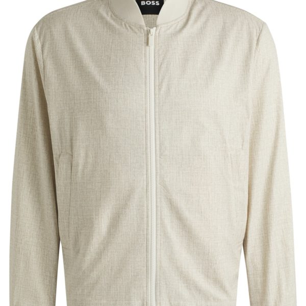 Hugo Boss Veste compacte déperlante avec fermeture éclair à double curseur