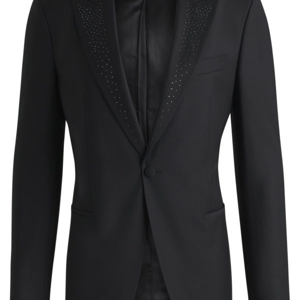 Veste de smoking Slim avec revers à ornements – Hugo Boss