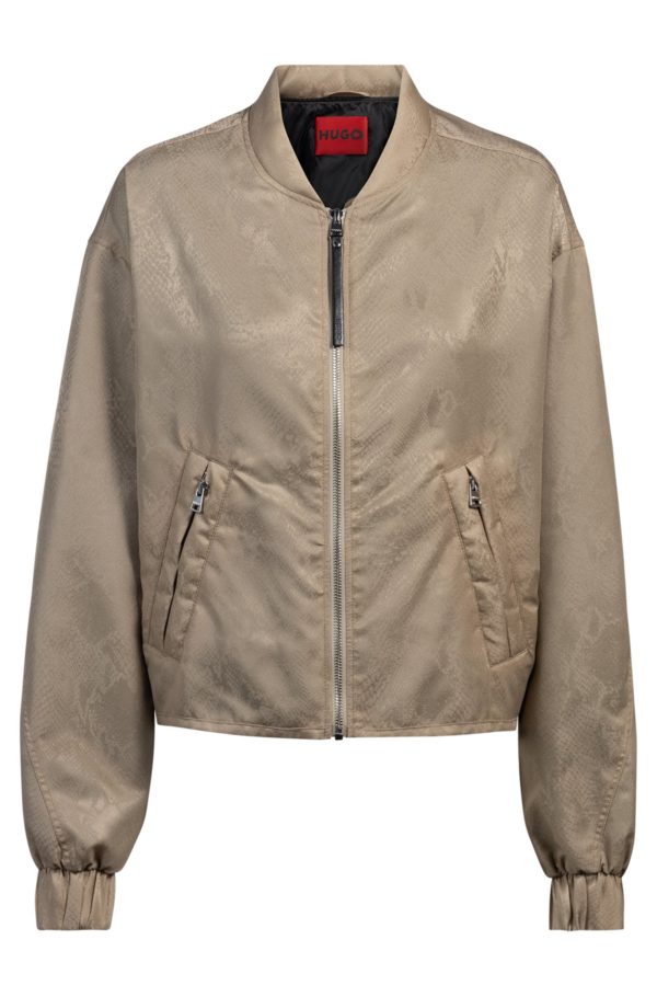 Hugo Boss Veste déperlante en jacquard effet python
