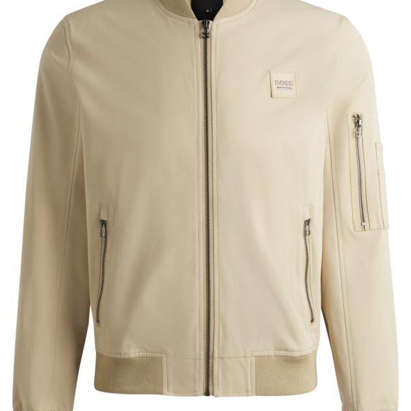 Hugo Boss Veste d’équitation imitation coton avec patch logoté