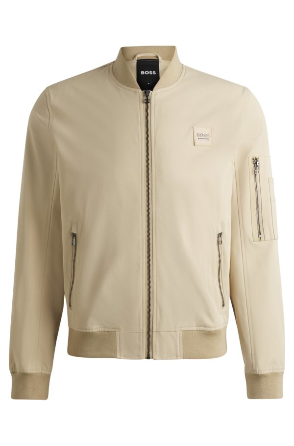 Hugo Boss Veste d’équitation imitation coton avec patch logoté