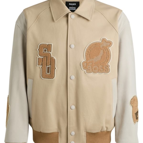 Hugo Boss Veste style universitaire BOSS x Shohei Ohtani avec motif spécial