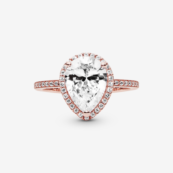 Bague Halo Goutte Scintillante – Pandora