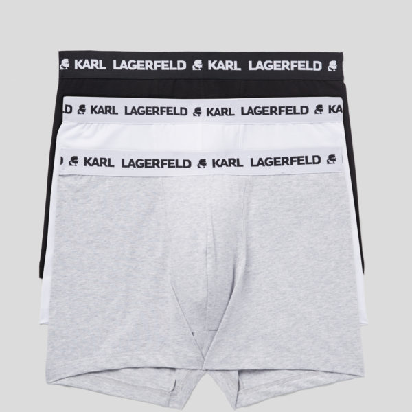 Karl Lagerfeld, Caleçon Logo Karl Monochrome - Lot De 3, Homme, Multi, Taille: XXS
