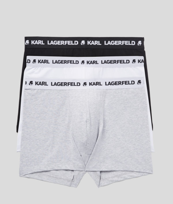 Karl Lagerfeld, Caleçon Logo Karl Monochrome - Lot De 3, Homme, Multi, Taille: XXS