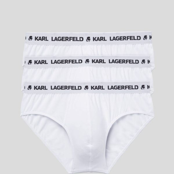 Karl Lagerfeld, Lot De 3 slips À Logo, Homme, Blanc, Taille: XXS