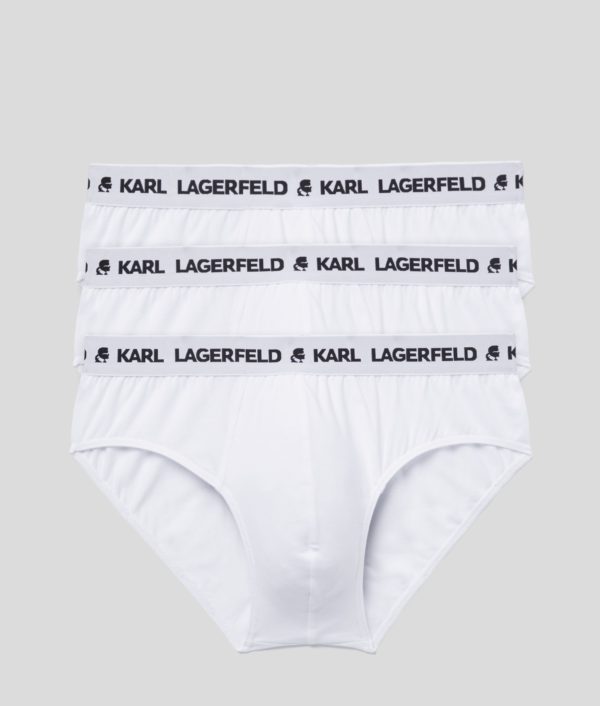 Karl Lagerfeld, Lot De 3 slips À Logo, Homme, Blanc, Taille: XXS
