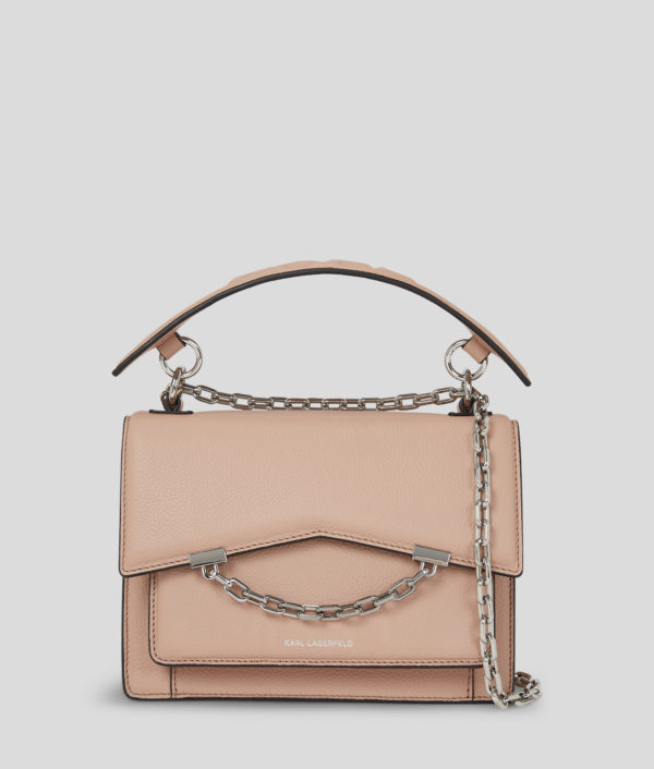 Karl Lagerfeld, Sac Porté Épaule K/seven En Cuir Grainé, Femme, Rose antique, Taille: X00