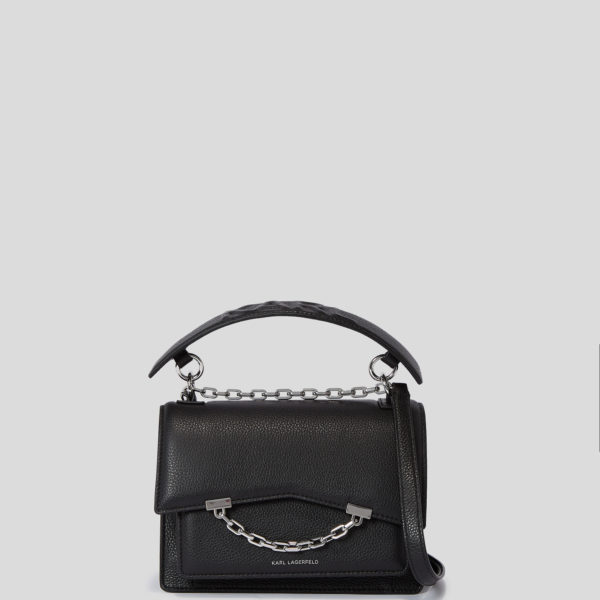 Karl Lagerfeld, Sac Porté Épaule K/seven En Cuir Grainé, Femme, Noir, Taille: X00
