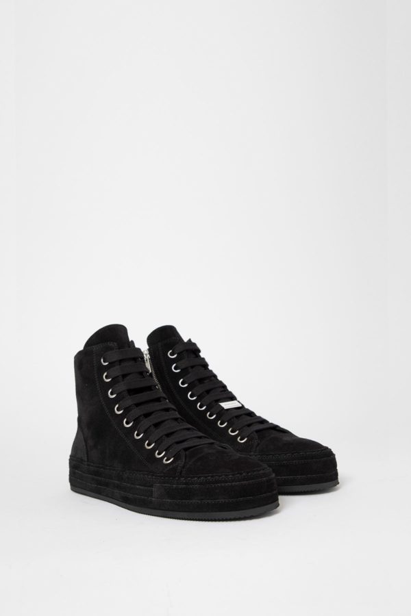Raven High Top Sneakers Black - ANN DEMEULEMEESTER