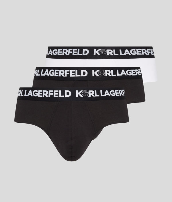 Karl Lagerfeld, Slips Ikonik 2.0 - Lot De 3, Homme, Ikonik Noir/Noir/Ikonik, Taille: XXS