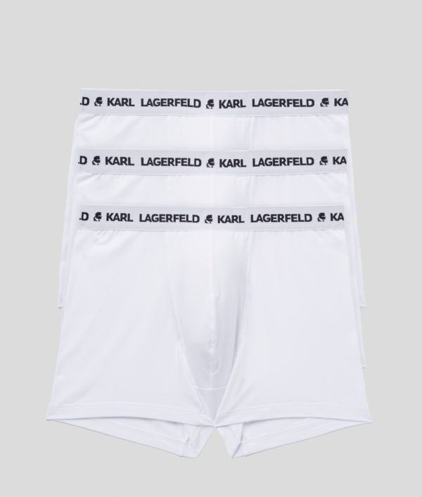 Karl Lagerfeld, Calçons Avec Logo Karl – Lot De 3, Homme, Blanc, Taille: XXXL