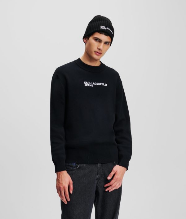 KL Jeans, Sweat Avec Logo Klj, Homme, Noir, Taille: XXXL