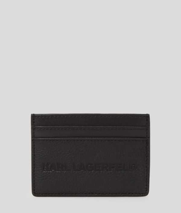 Karl Lagerfeld, Porte-cartes K/essential En Cuir, Homme, Noir, Taille: X00