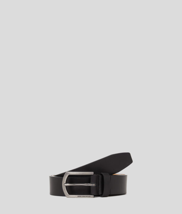 Karl Lagerfeld, Ceinture En Cuir K/essential, Homme, Noir, Taille: XS
