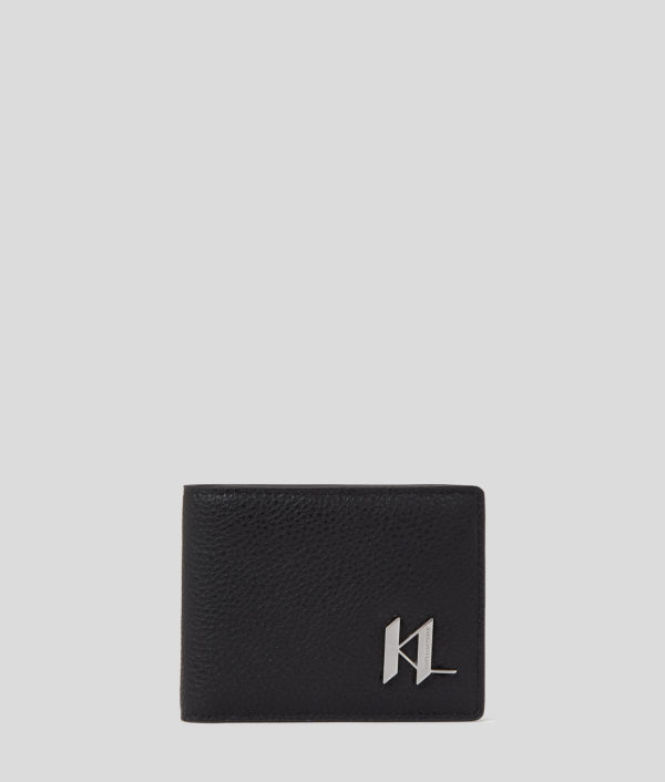 Karl Lagerfeld, Portefeuille À Deux Volets K/plak, Homme, Noir, Taille: X00