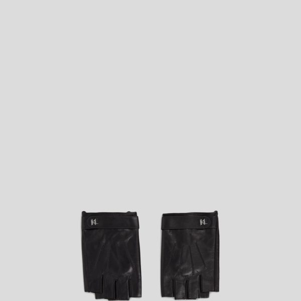 Karl Lagerfeld, Mitaines K/plak, Homme, Noir, Taille: XS