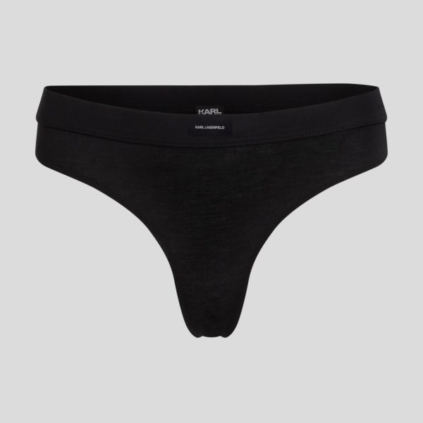 Karl Lagerfeld, String Avec Logo Essential, Femme, Noir, Taille: XXS