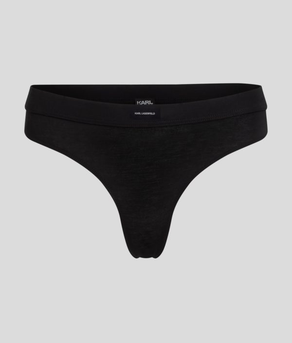 Karl Lagerfeld, String Avec Logo Essential, Femme, Noir, Taille: XXS