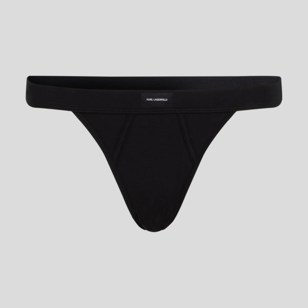 Karl Lagerfeld, Culotte Brésilienne Avec Logo Essential, Femme, Noir, Taille: XXS