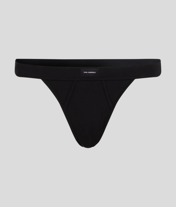 Karl Lagerfeld, Culotte Brésilienne Avec Logo Essential, Femme, Noir, Taille: XXS