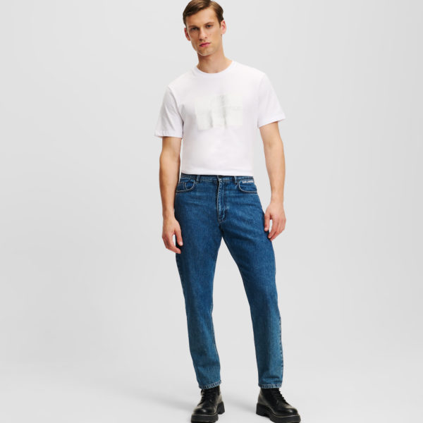 Karl Lagerfeld, Jean Fuselé À Logo Karl, Homme, Bleu Moyen, Taille: X36