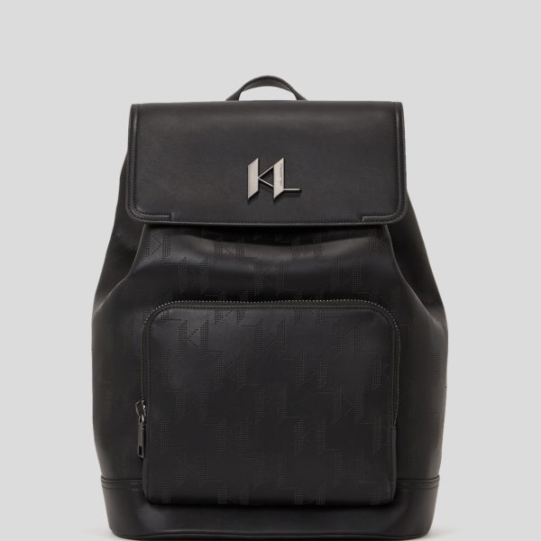 Karl Lagerfeld, Sac À Dos Perforé K/plak, Homme, Noir, Taille: X00