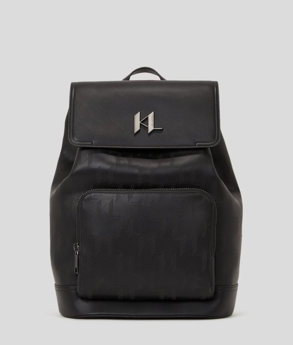 Karl Lagerfeld, Sac À Dos Perforé K/plak, Homme, Noir, Taille: X00