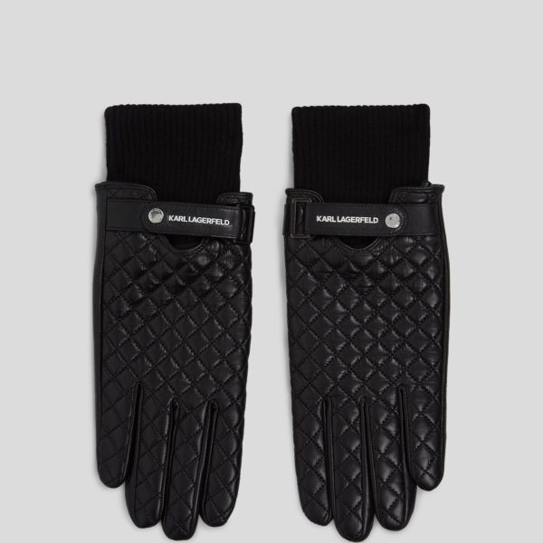 Karl Lagerfeld, Gants En Cuir K/essential, Homme, Noir, Taille: XS