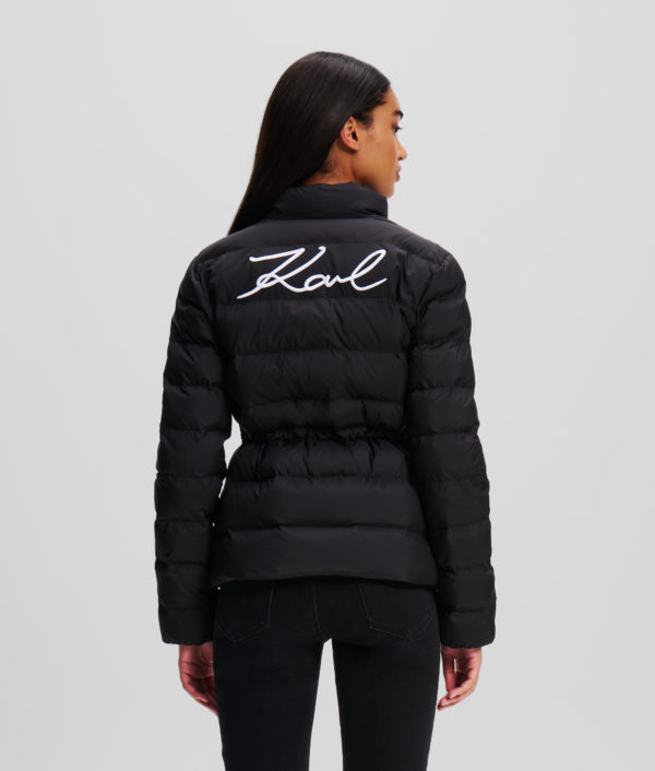 Karl Lagerfeld, Karl Signature Veste Matelassée Ultra-légère, Femme, Noir, Taille: X48