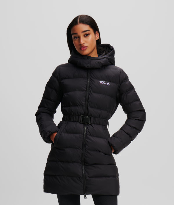 Karl Lagerfeld, Karl Signature Veste Matelassée Ultra-légère, Femme, Noir, Taille: X48