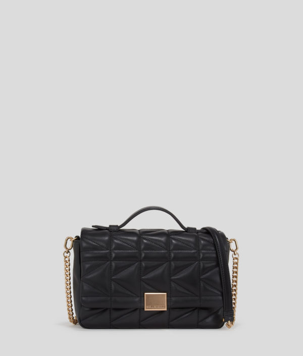 Karl Lagerfeld, Sac Bandoulière Avec Anse Supérieure K/kuilt, Femme, Noir, Taille: X00