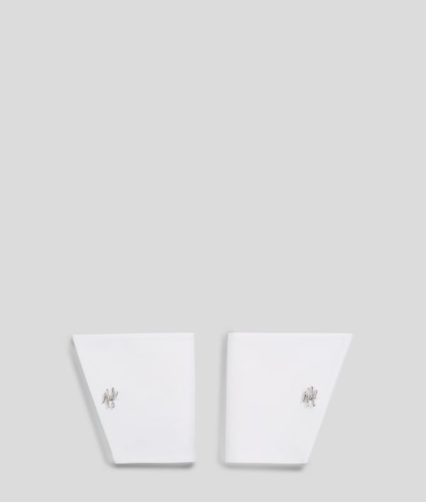 Karl Lagerfeld, Manchettes Karl Studio, Femme, Blanc, Taille: XS_M