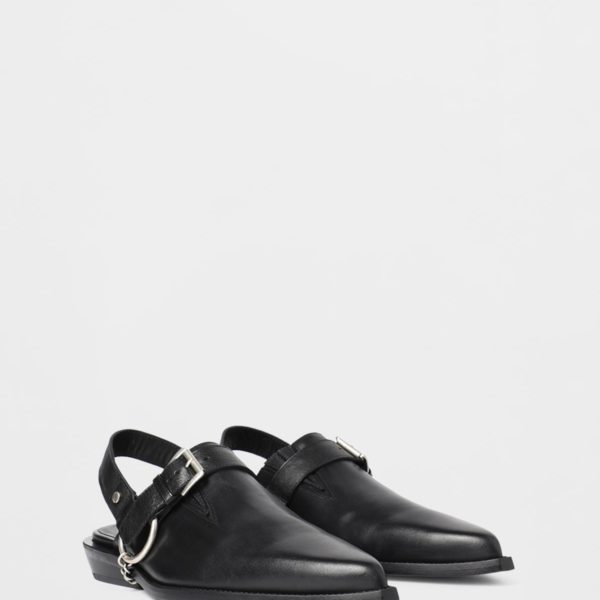 Vilmu Pointy Micro Heel Mule - ANN DEMEULEMEESTER