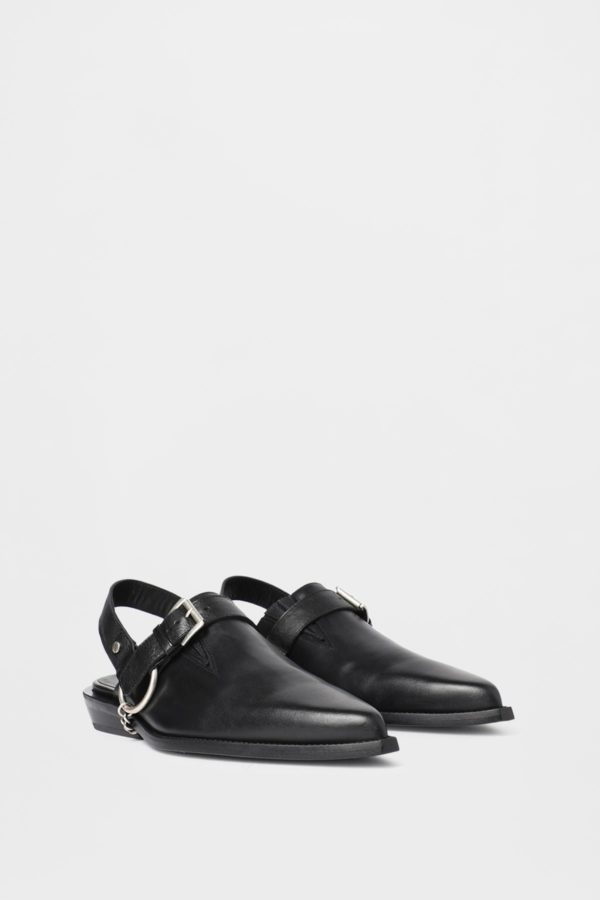Vilmu Pointy Micro Heel Mule - ANN DEMEULEMEESTER