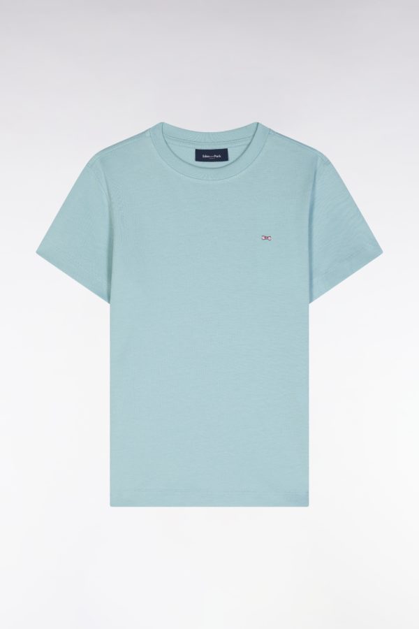 T-shirt En Coton Vert D'eau Nœud Papillon Dos Coupe Droite Eden Park