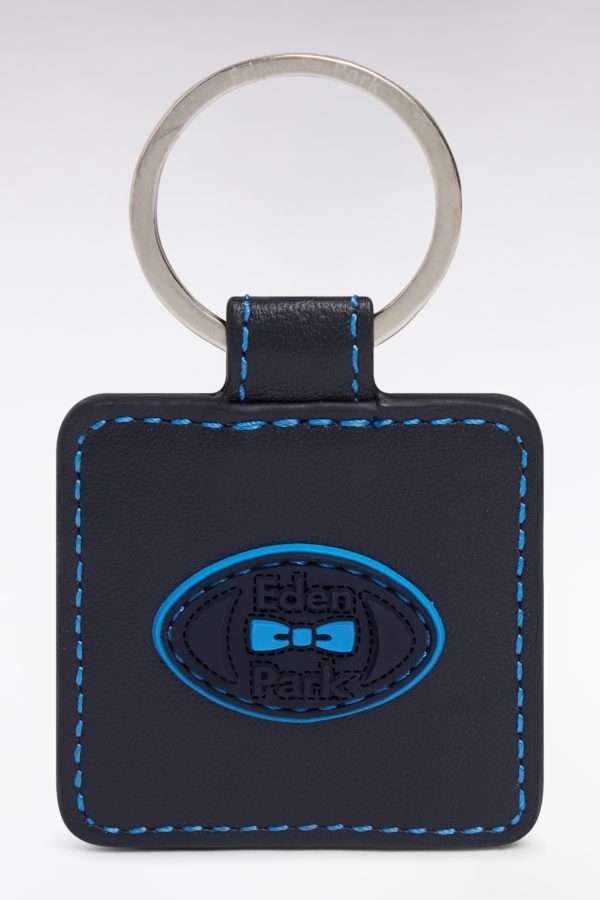 Porte-clefs En Cuir Bleu Eden Park