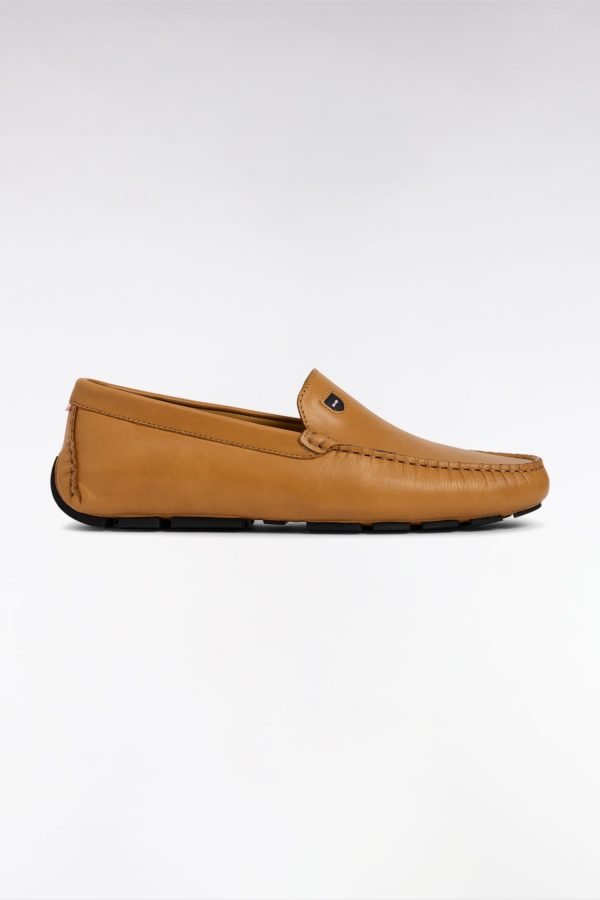 Mocassins En Croûte De Cuir Camel Eden Park