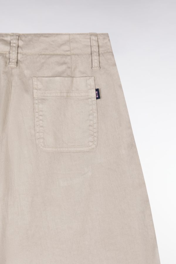 Pantalon En Lin Et Coton Stretch Beige Coupe Décontractée Eden Park – Image 5