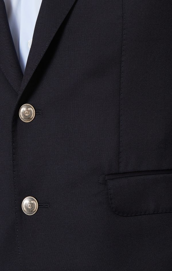 Blazer Bleu Marine 100 % Laine Eden Park – Image 6