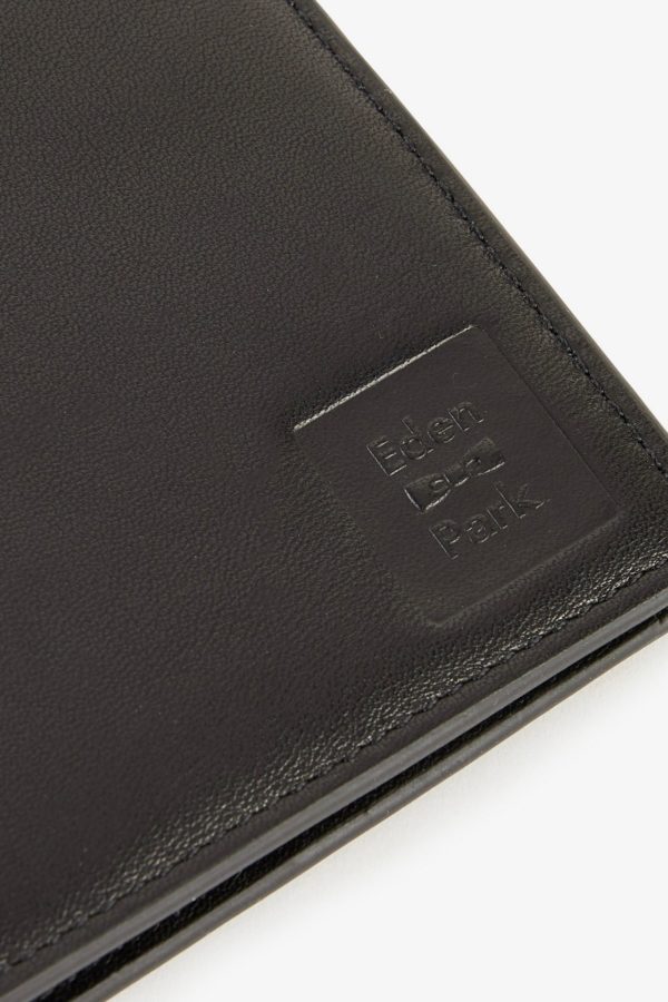 Portefeuille Format Italien En Cuir Noir Eden Park – Image 2