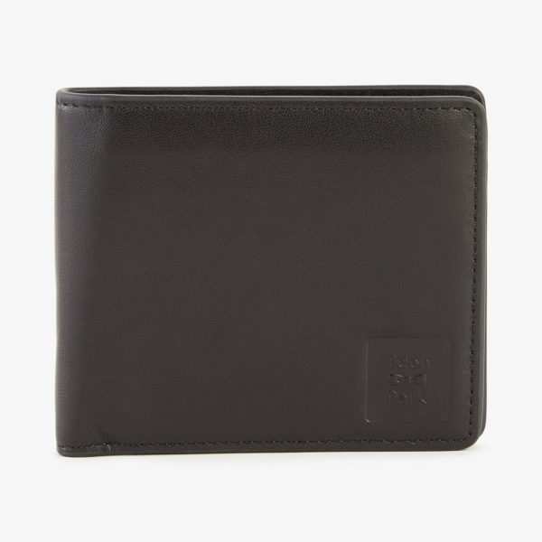 Portefeuille Format Italien En Cuir Noir Eden Park