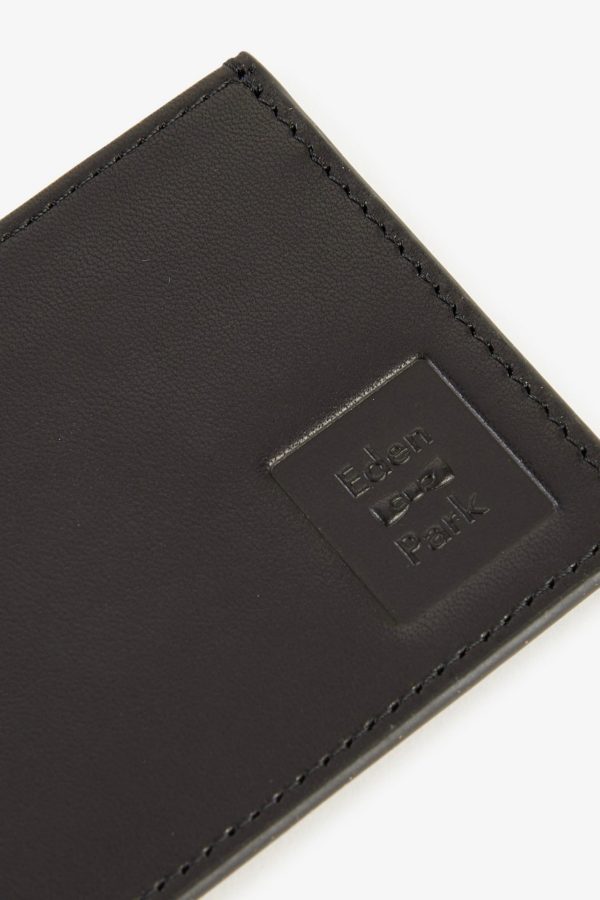Porte-carte En Cuir Noir Eden Park – Image 2
