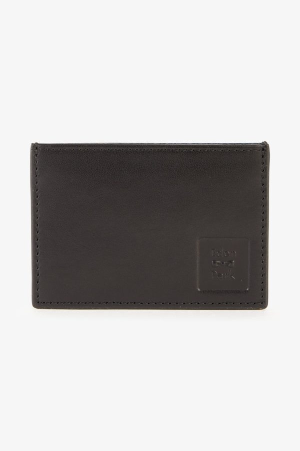 Porte-carte En Cuir Noir Eden Park