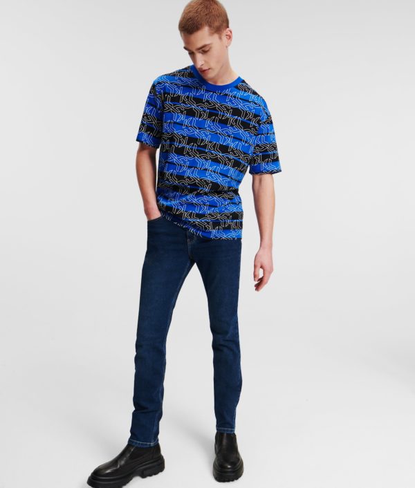 Karl Lagerfeld, Jean Skinny Klj, Homme, Bleu foncé délavé, Taille: L3634